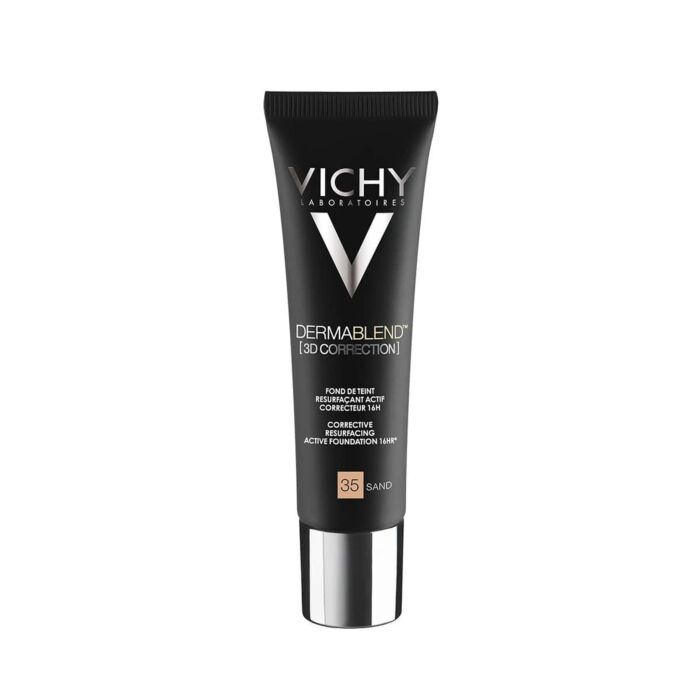 

Тональная основа Vichy, Dermablend Корректирующая тональная основа с высоким покрытием, для жирной проблемной кожи, тон 35, SPF 25