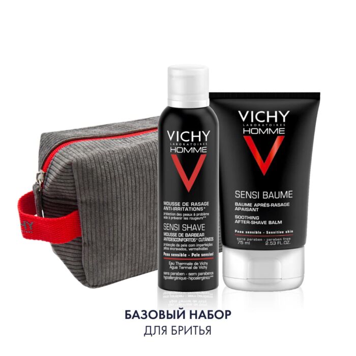 

Косметичка в подарок Vichy, Vichy Homme Базовый набор для бритья